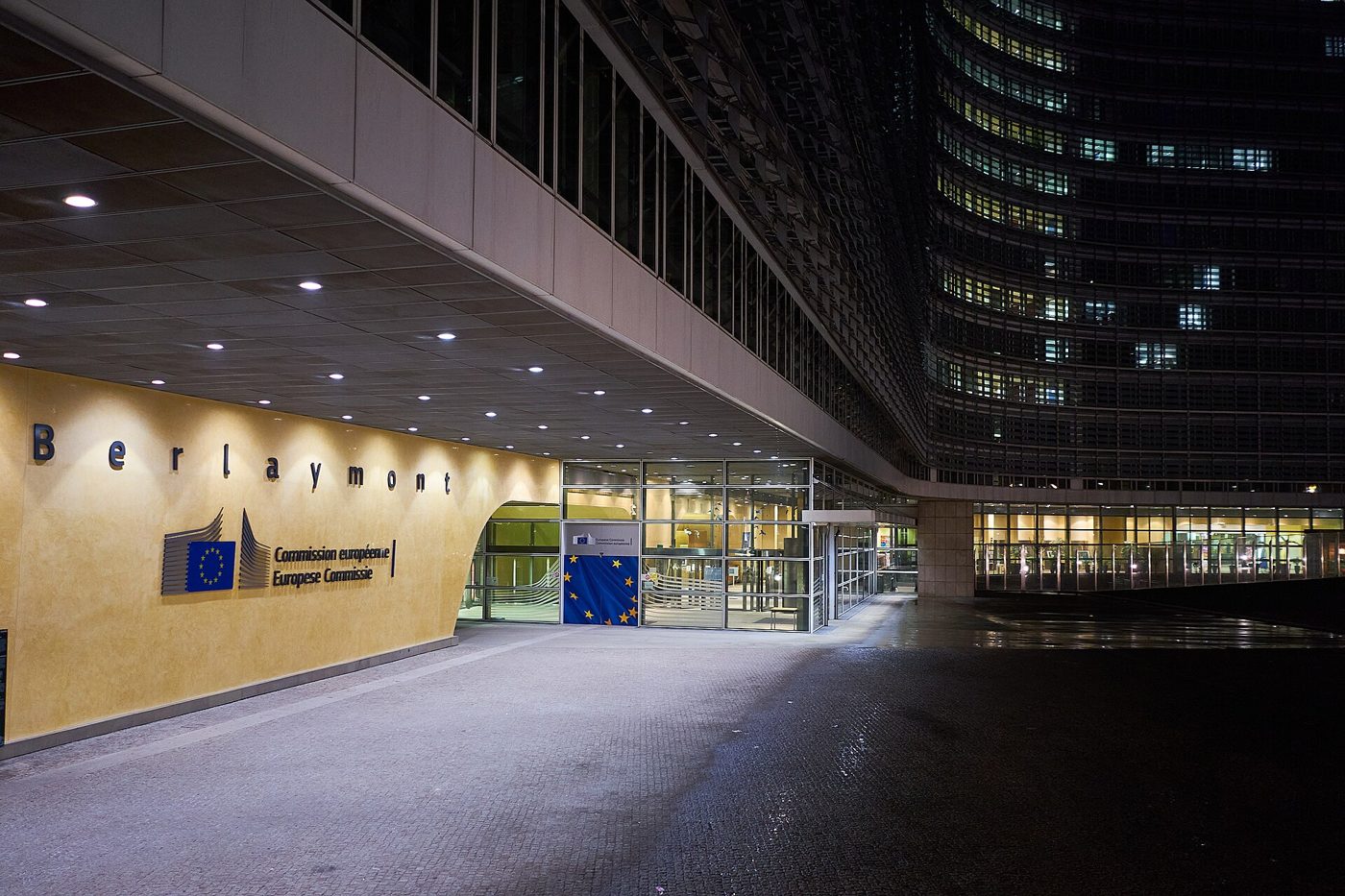 The Berlaymont at night, November 2017