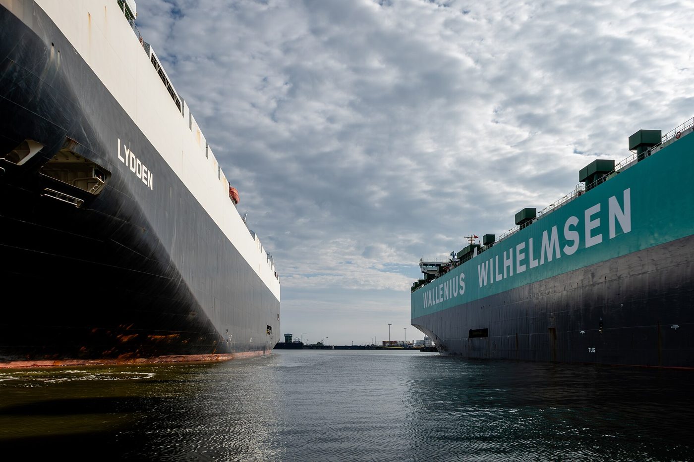 Car carriers at Bremerhaven, August 2024
